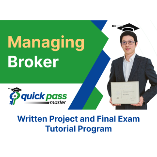 Managing Broker Written Project and Final Exam Tutorial Program